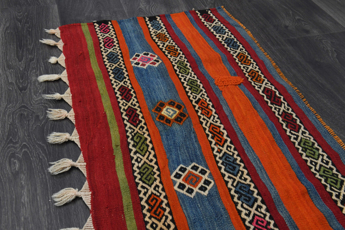 Navajo Ethnic Vintage Kilim Runner Rug