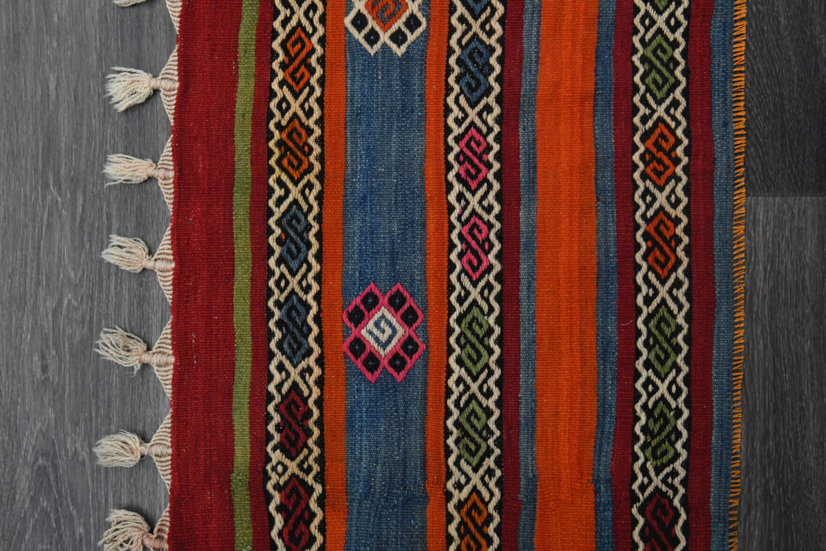 Navajo Ethnic Vintage Kilim Runner Rug