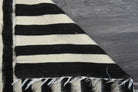 Black White - Vintage Small Kilim Rug