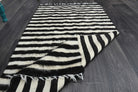 Black White - Vintage Small Kilim Rug