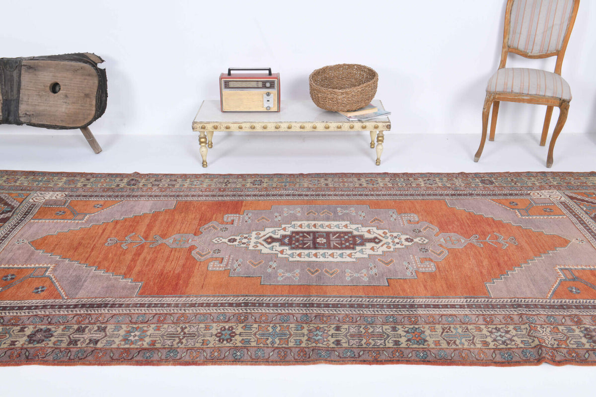 Vintage Taspinar Anatolian Wide Runner Rug