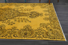 Vintage Anatolian Yellow Area Rug