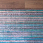 Roya Blue Ivory Modern Colorful Striped Rug