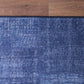 Patcha Contemporary Patchwork Turkish Blue & Navy Blue Rug