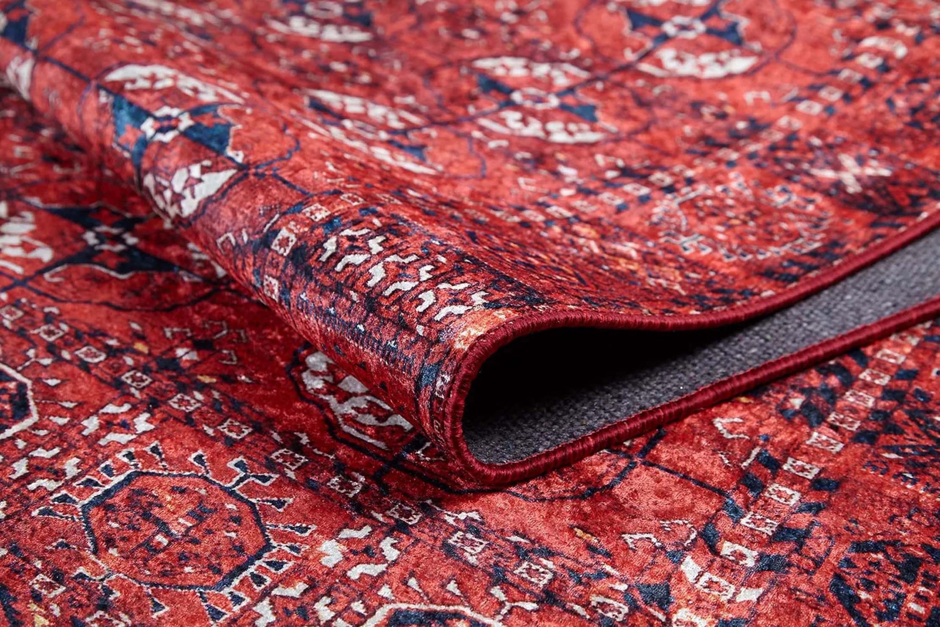 Abira Afghan Red Rug