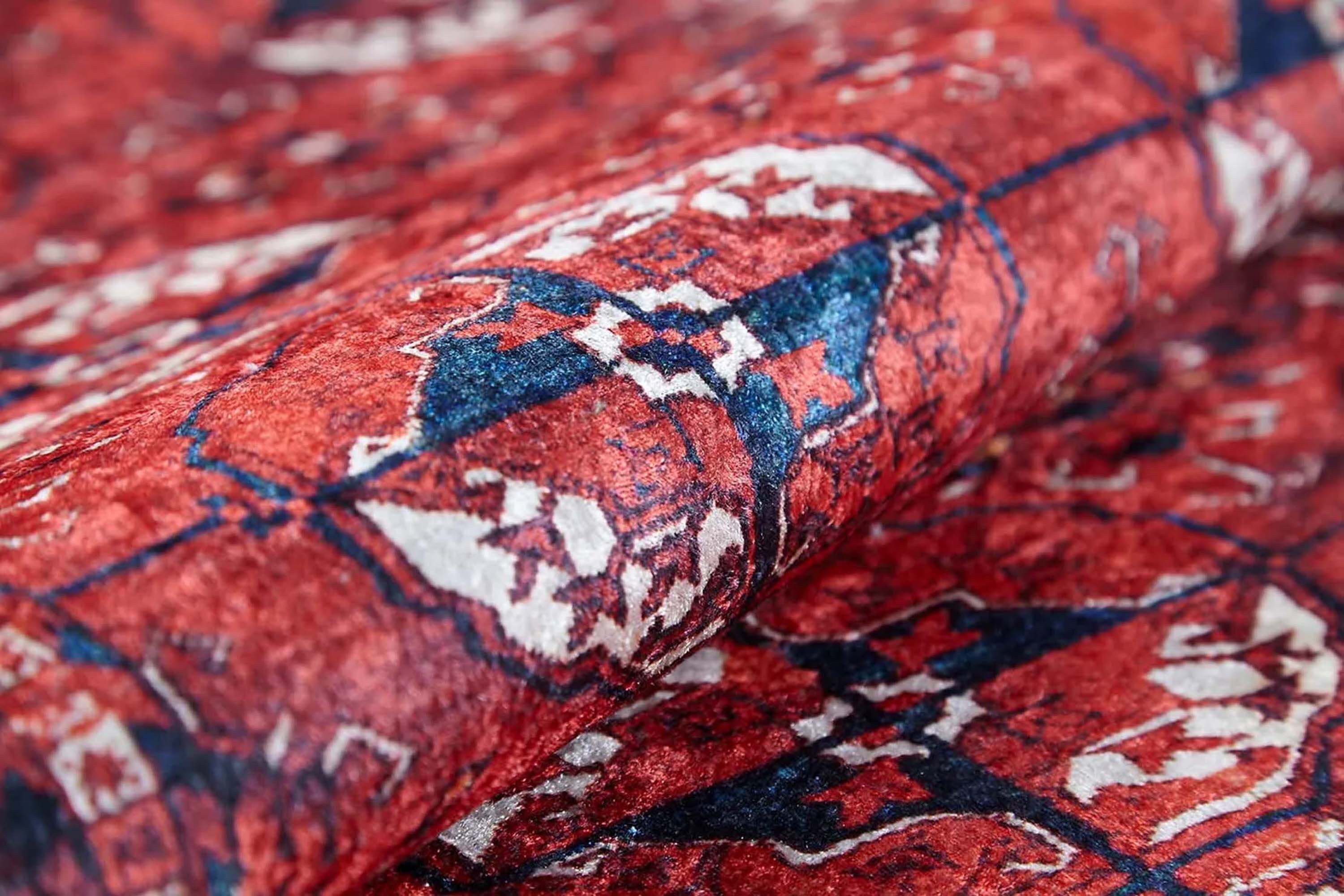 Abira Afghan Red Rug