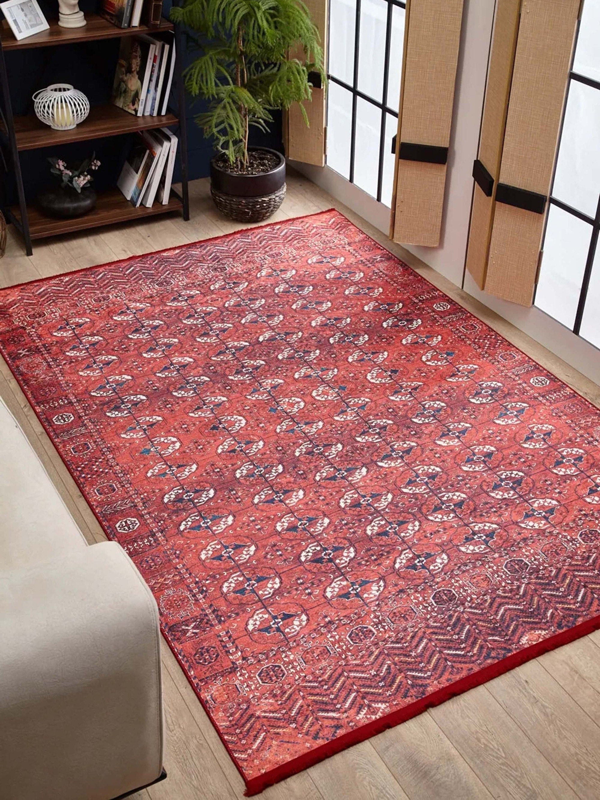 Abira Afghan Red Rug