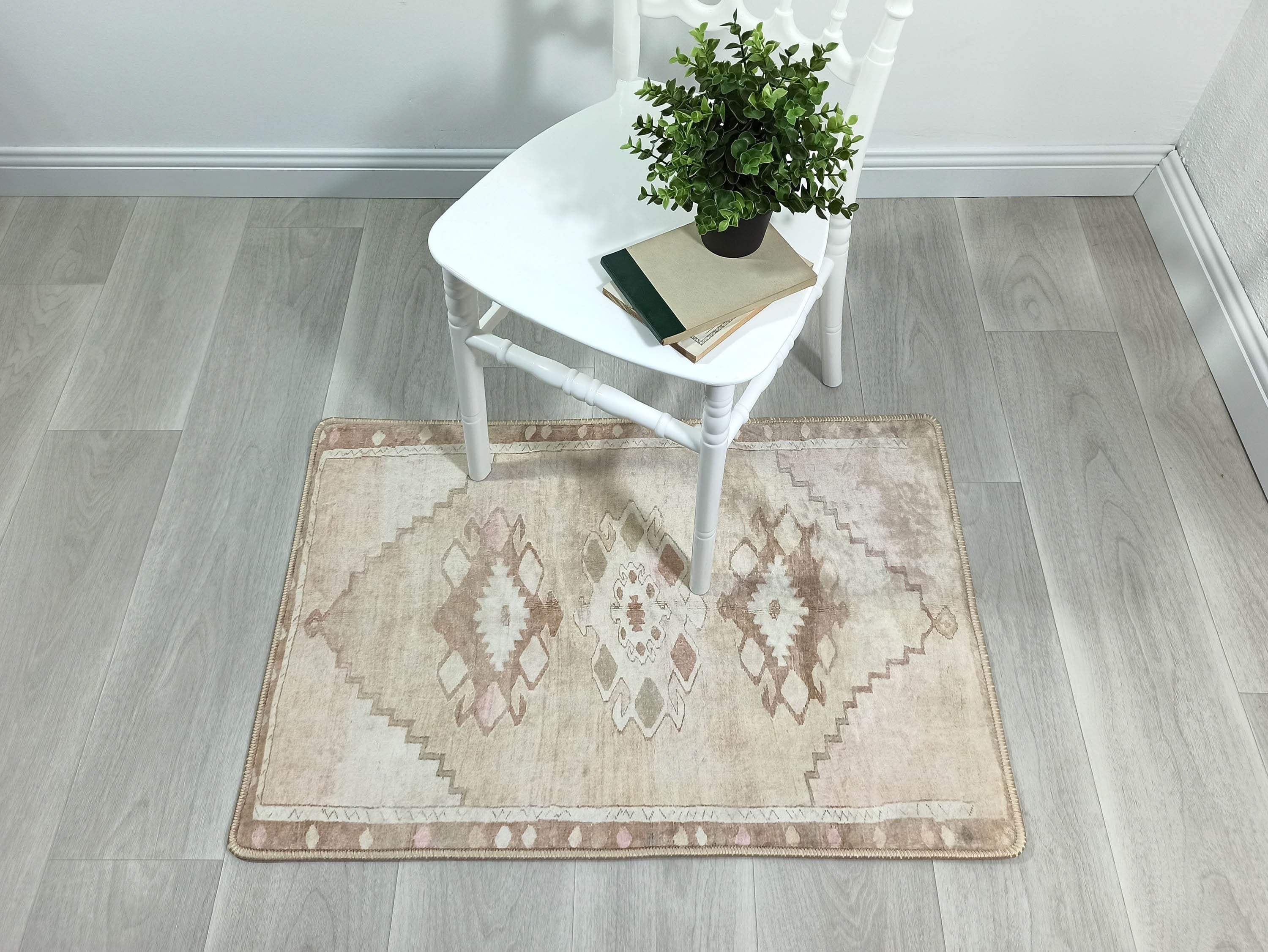 Ador Turkish Beige Faded Brown Rug