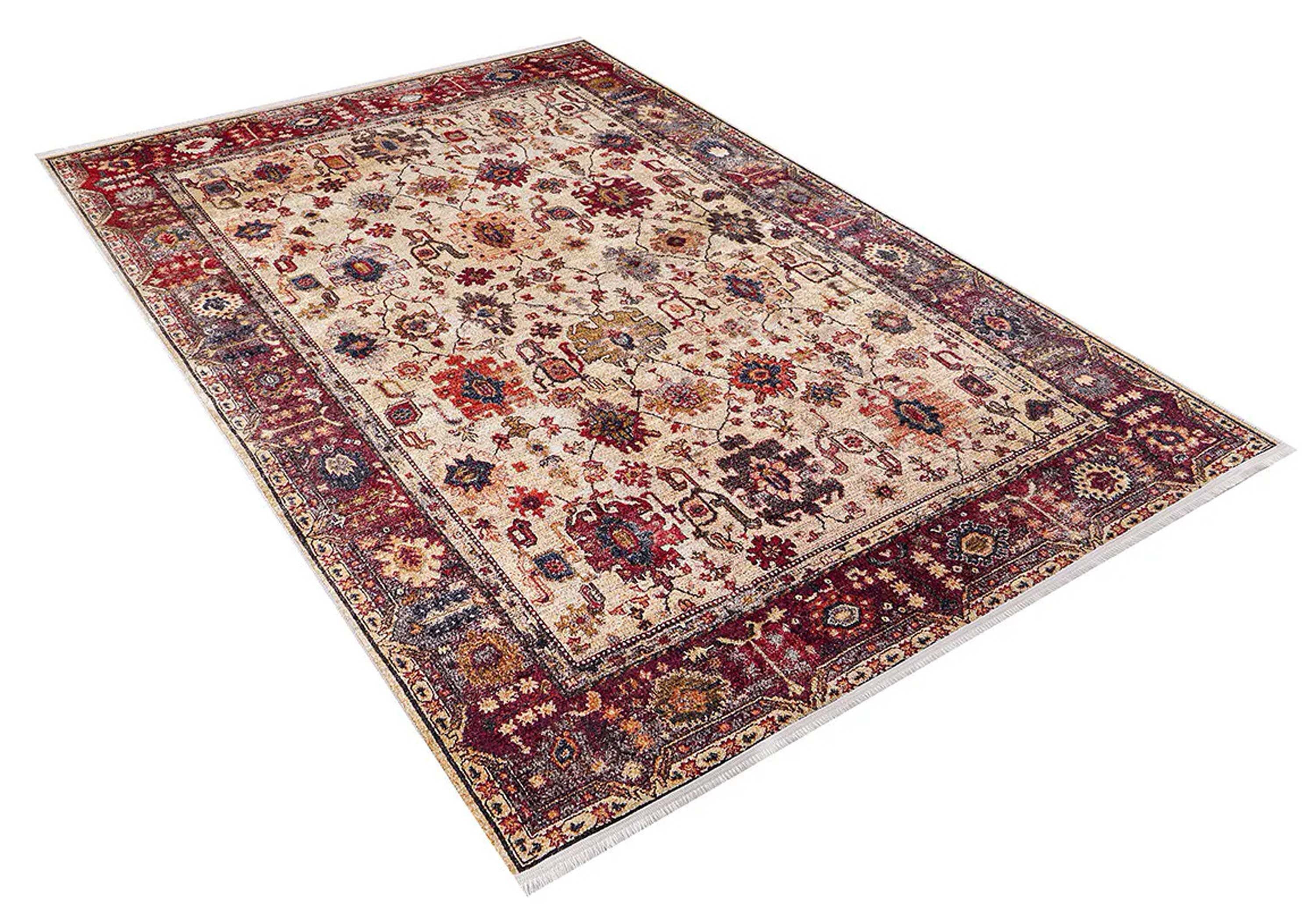 Afra Turkish Oushak Red Beige Rug
