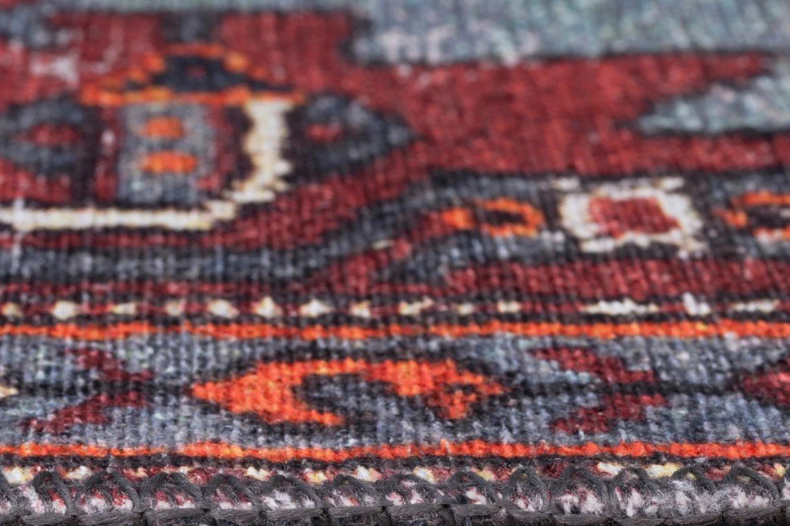 Zahra Rug Antique Persian Navy blue Red Rug