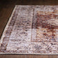 Aisha Oriental Distressed Red and Beige Rug - famerugs