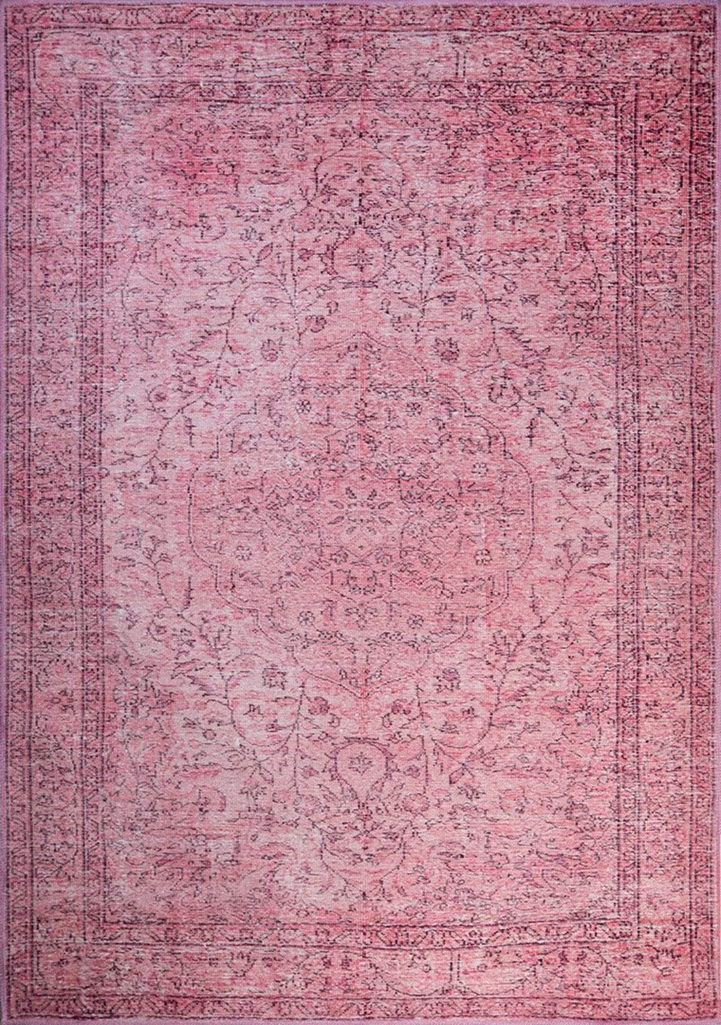Lina Oriental Faded Pink Rug