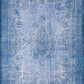 Raya Turkish Vintage Distressed Blue Rug