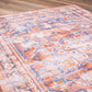 Afra Oriental Orange and Blue Faded rug - famerugs