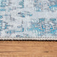 Alis Scandinavian Gray & Turquoise Modern Rug - famerugs