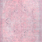 Pamba Pink Persian Heriz Faded Gray Rug