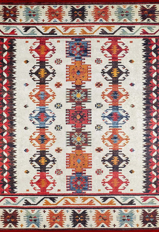 Sina Southwestern Kilim Aztec Colorful Rug