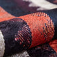 Afaf Turkish Orange Black Beige Kilim Rug - famerugs