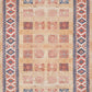 Piela Turkish Orange Colorful Pattern Rug