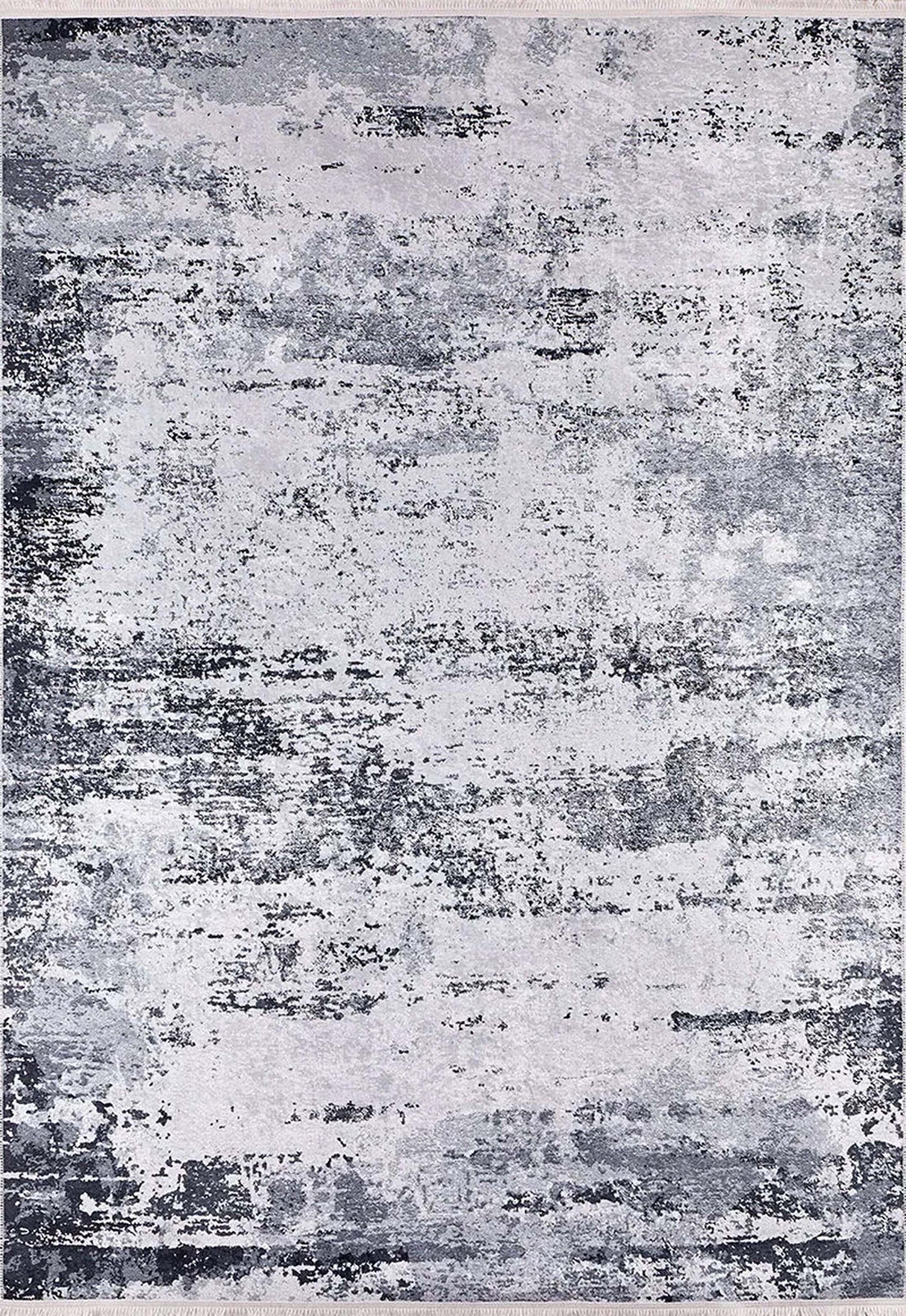 Rada Abstract Distressed Gray Rug